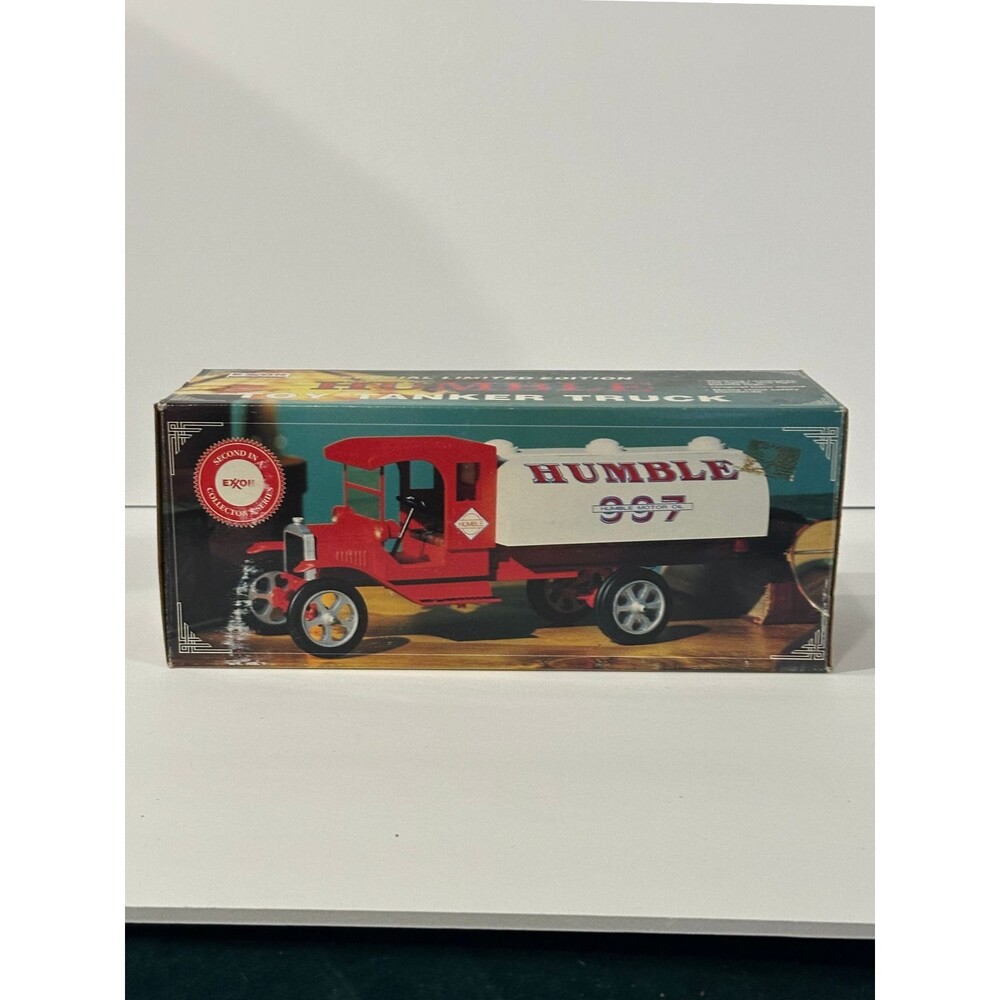 Vintage Exxon Humble Motor Oil 997 Toy Tanker Truck Limited Edition with Sound